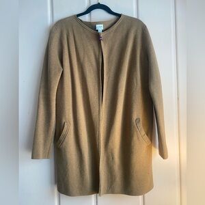 J. Crew Camel Knit Cardigan 100% cotton Sz small